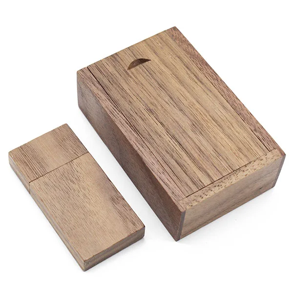 Walnut wood with box BiNFUL(более 5 шт. бесплатный логотип) деревянный usb флэш-накопитель Флешка 4 ГБ 8 ГБ 16 ГБ 32 ГБ карта памяти фотографии подарки - Цвет: Walnut wood with box