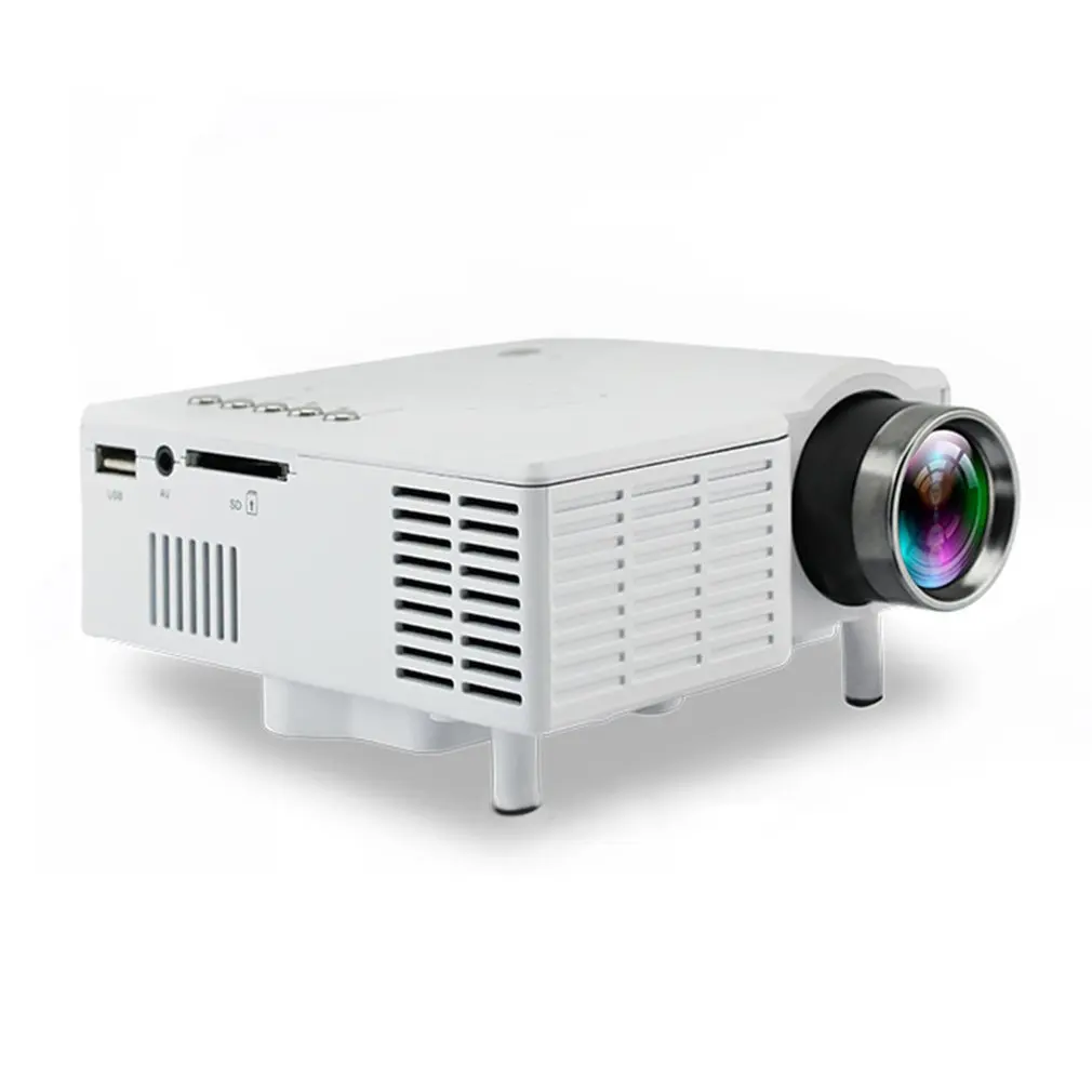 UC28B мини Портативный светодиодный проектор 1080P Семья Кино дома Театр USB TF карты Вход мини-проектор штепсельная вилка европейского стандарта