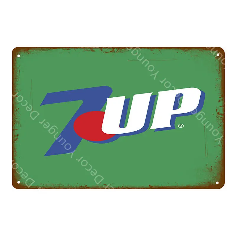 Винтаж 7 UP пиво плакат напиток 7up металлические оловянные знаки настенные стикеры бар паб кафе семейные украшения Ретро домашний декор искусство табличка