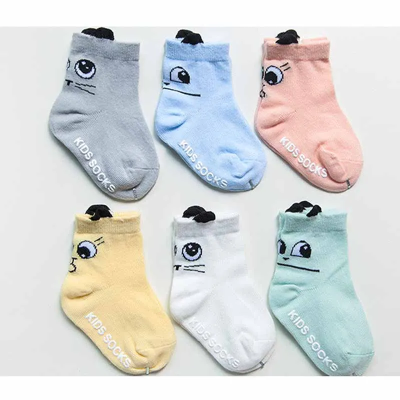 Носки из мягкого хлопка для девочек и мальчиков с рисунком панды носки рельефным
