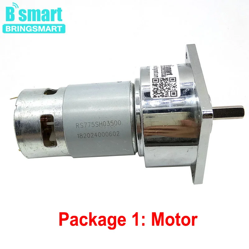 Bringsmart 35 Вт 775 мотор редуктор 12 В постоянного тока мини электрическая машина 24 80 кг.