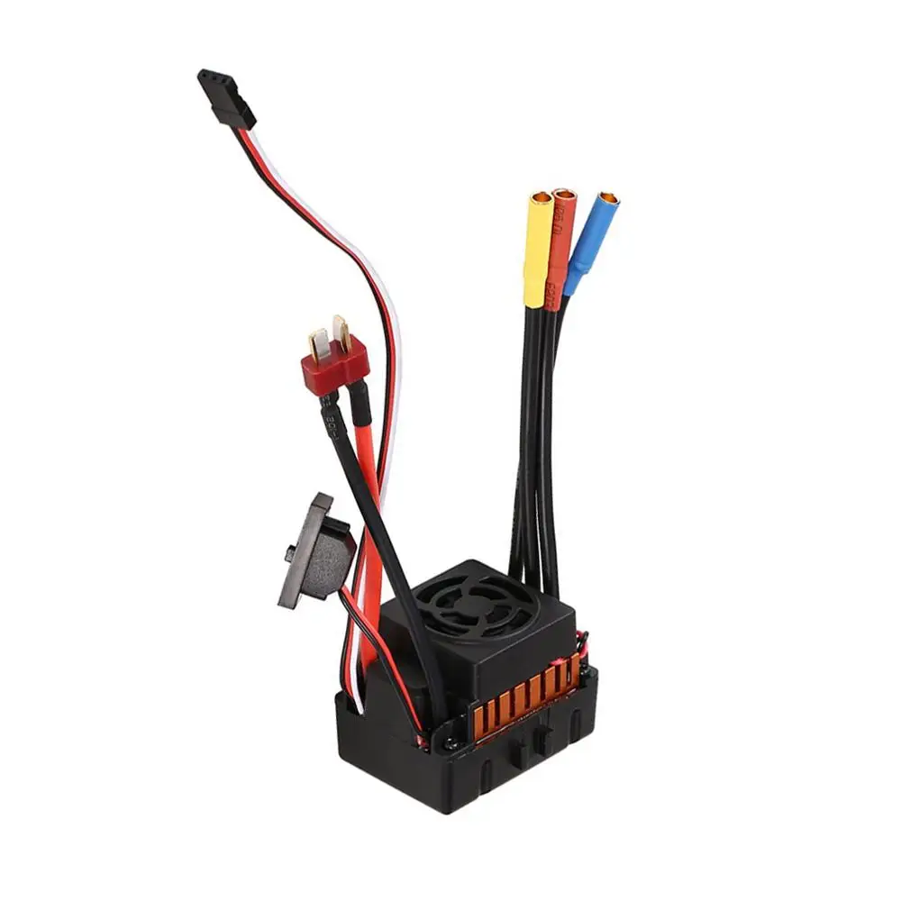 OCDAY водонепроницаемый 60A RC бесщеточный ESC BEC части автомобиля электрический регулятор скорости с 5,5 V 3A BEC для 1/10 RC автомобиль грузовик