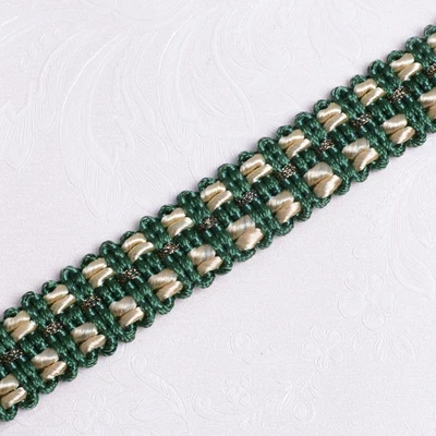 Green Qgvish 12 м/лот 2 см широкий занавес Кружева Планки пояс ленты DIY шитье диван сценическая скатерть одежда край стула кружевная отделка декор - Цвет: Green