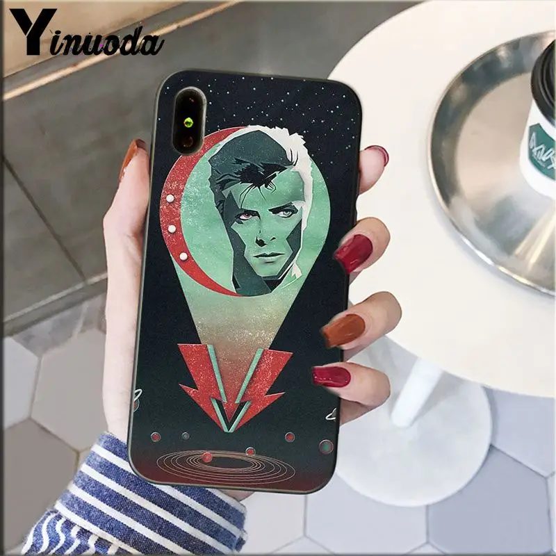 Yinuoda David Bowie чехол для телефона с рисунком DIY iPhone 6S 6plus 7 7plus 8 8Plus X Xs MAX 5 5S XR | Мобильные