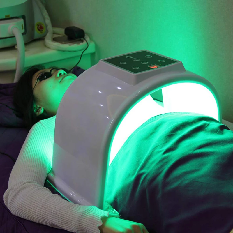 

7 Colors LED Phototherapy Beauty Equipment Photodynamic Mask Instrument Spectrometer Skin Rejuvenation Device Skin Care