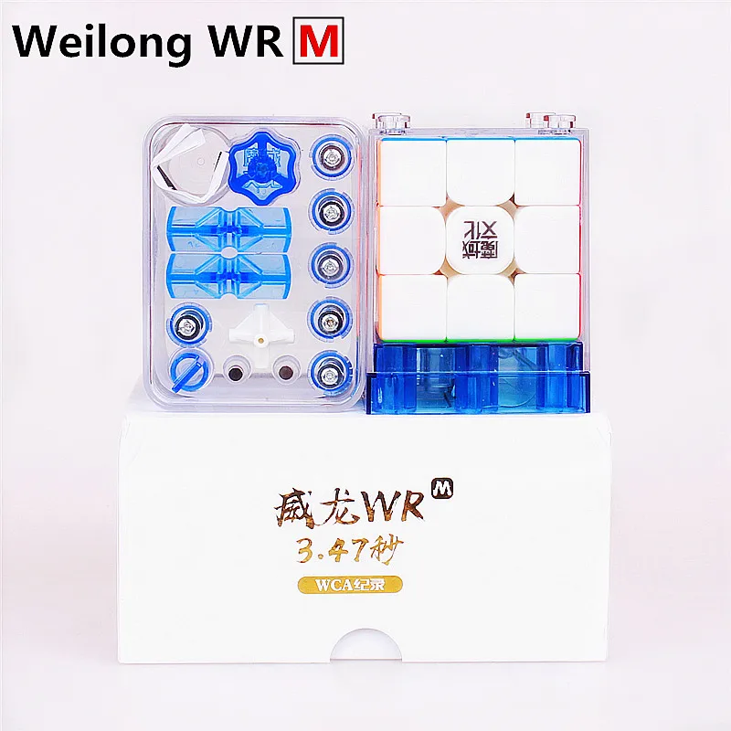 

3x3x3 MOYU Weilong WR M Magnetic Magic Speed 3X3 Cube Stickerless Magnets WRM Puzzle Cubes Toys For Children