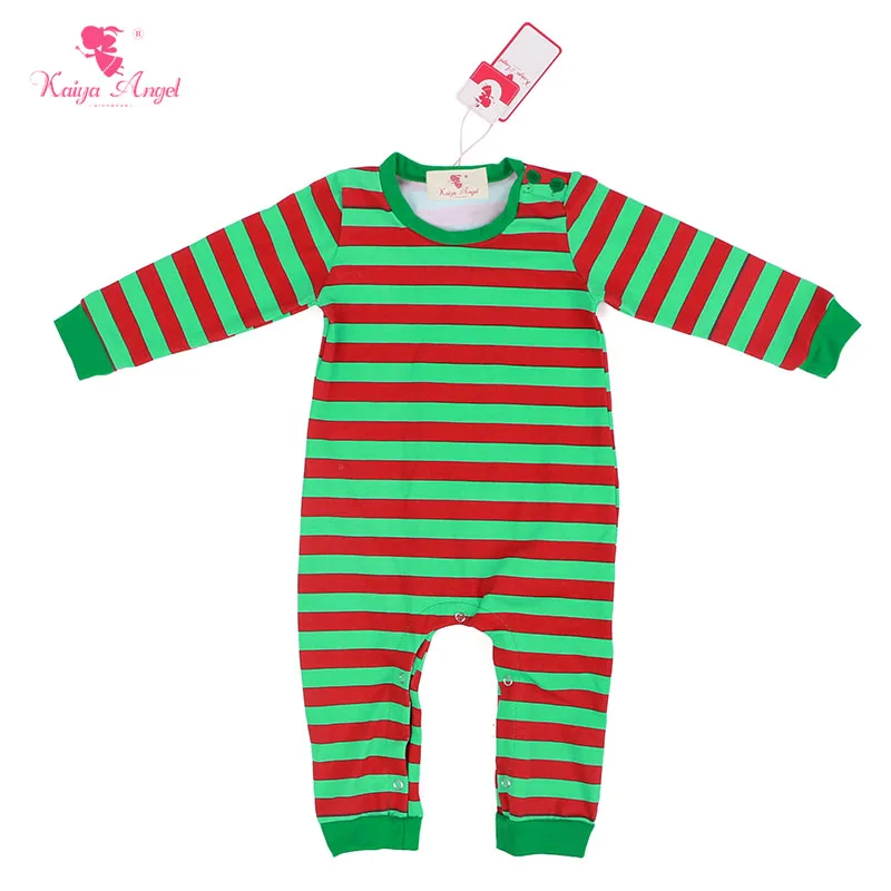 

Kaiya Angel/детская одежда; зимний комбинезон для новорожденных; Рождественский комбинезон в красную и зеленую полоску; Рождественский комбинез...