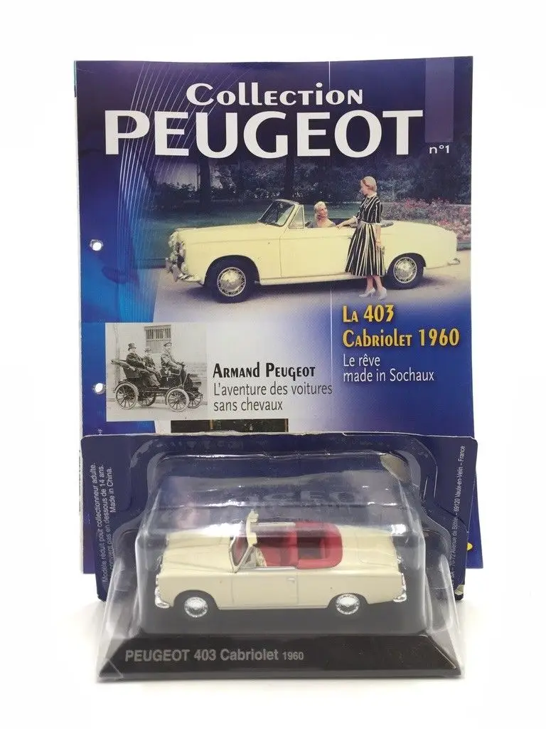 N OREV 1:43 Кабриолет 403 1960 бутиковый автомобиль из сплава игрушки для детей Детские