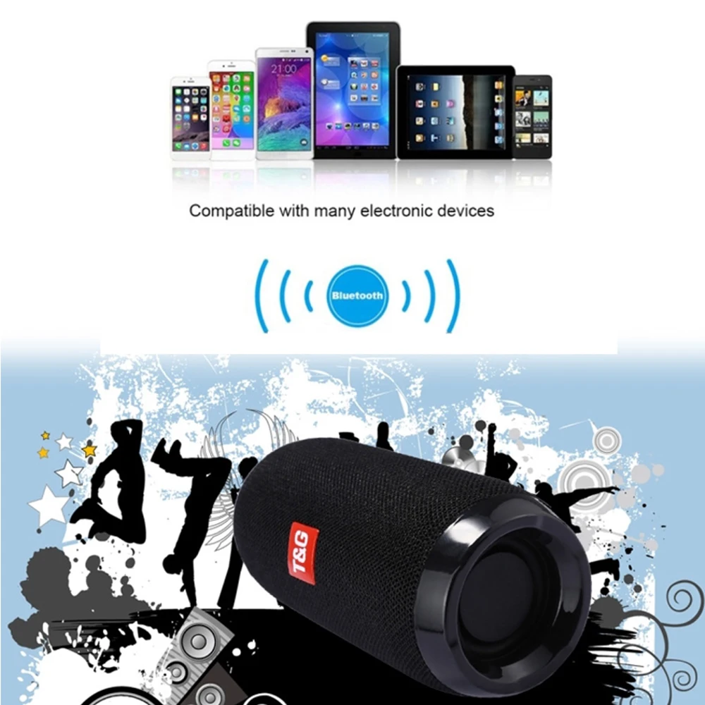 Best speaker Portable spiker TG117 loudspeaker Bluetooth outdoor Waterproof home theater boombox for computer phone Radio FM AUX |