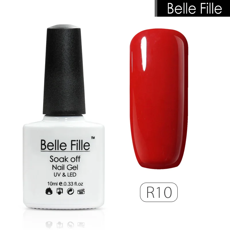 Belle Fille 2018 красный цвет светодио дный УФ светодиодная лампа гель лак для ногтей Soak