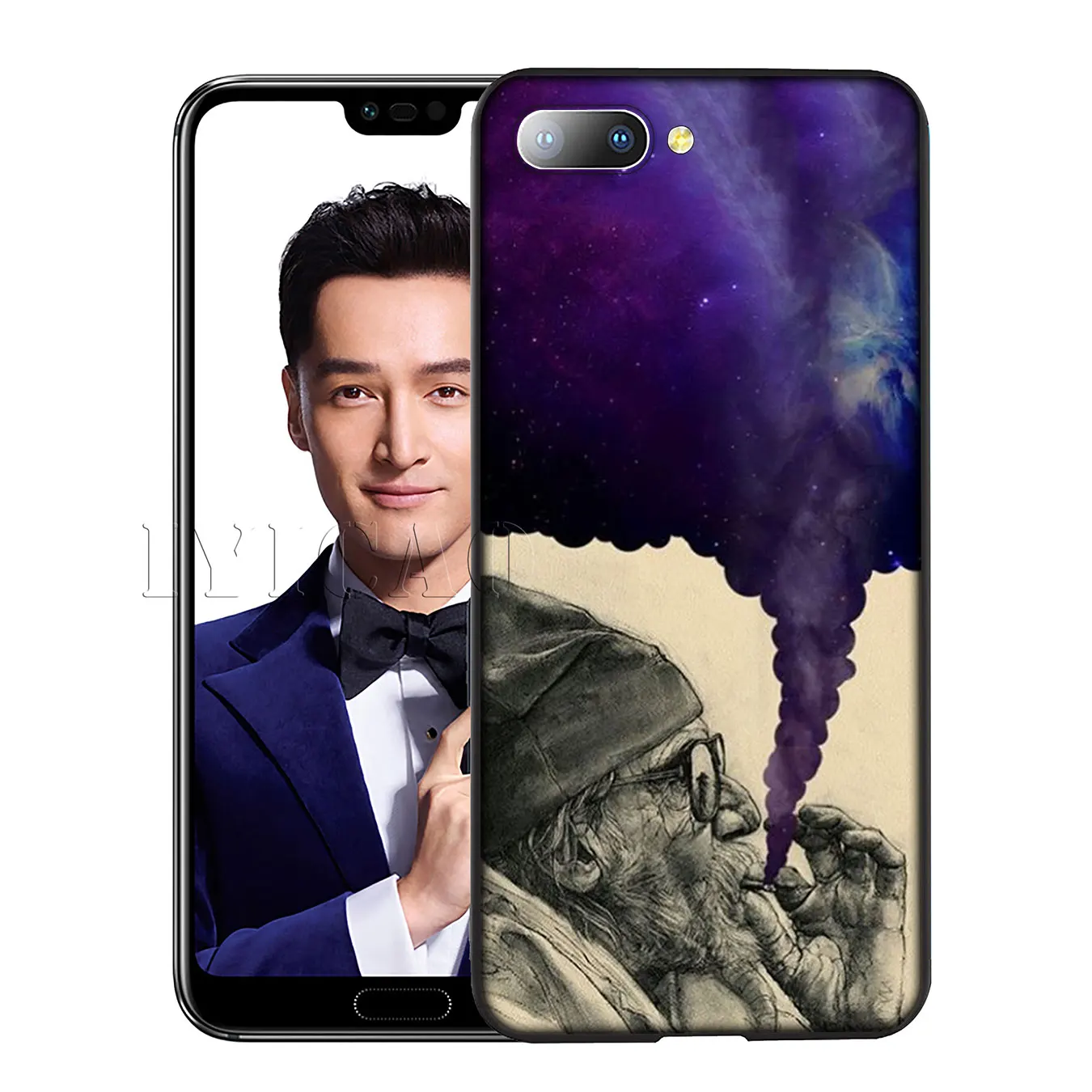 Iyicao курение лев мужские и женские Красочный мягкий чехол для Huawei Y7 Y6 Prime Y9 2018 Honor 8C