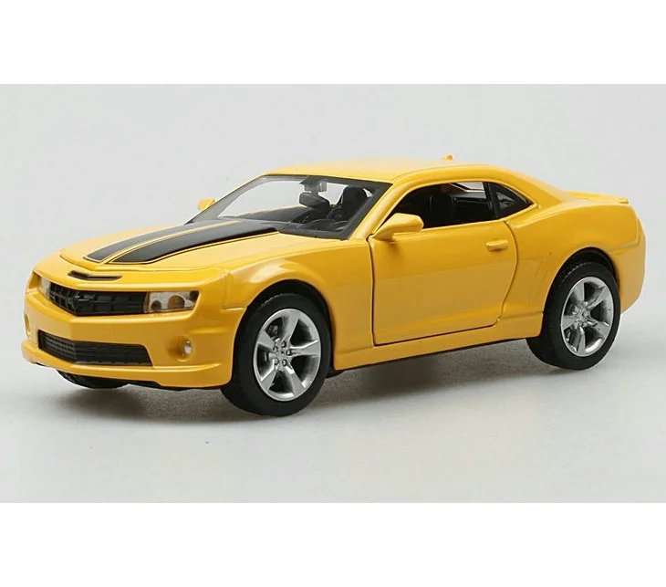 Весы 1/32 Chevrolet Camaro Bumblebee литой автомобиль модель игрушки для детей|Наземный