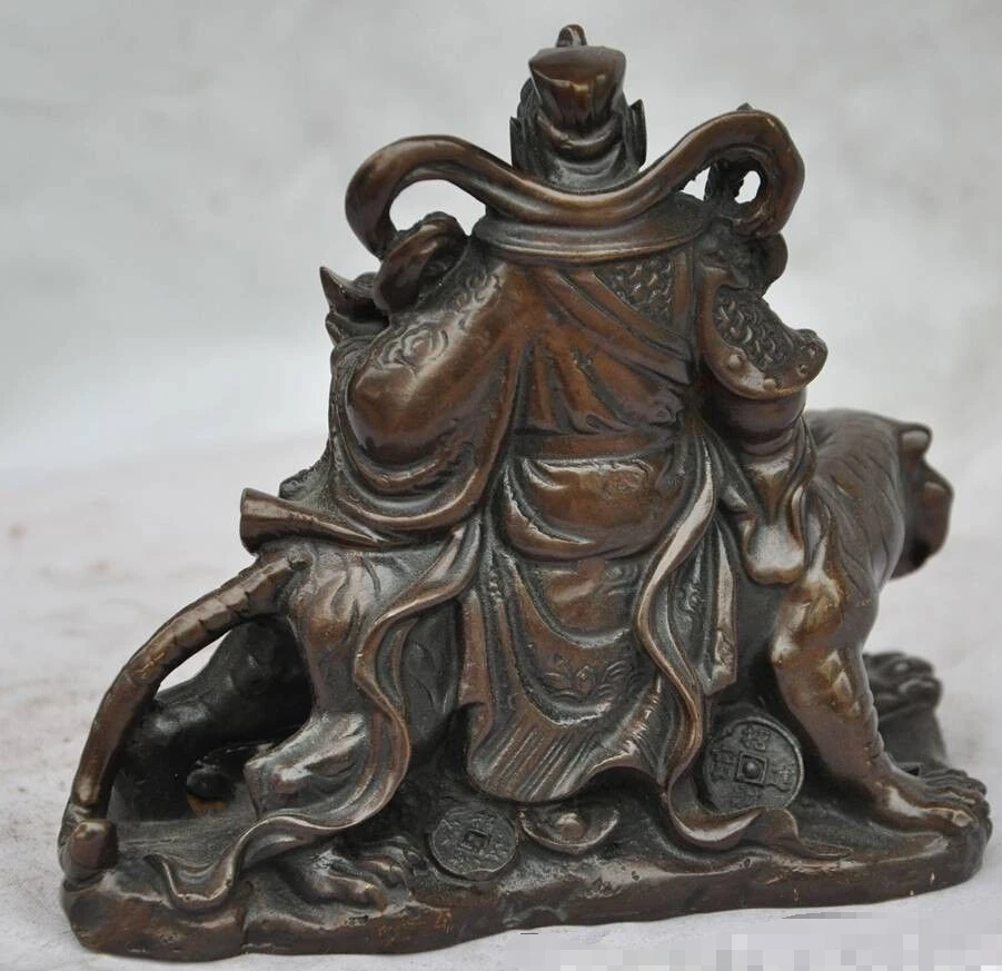 [Старое ремесло] 6 дюймовая стандартная фотосессия статуя тигра Будды (A0314)|statues