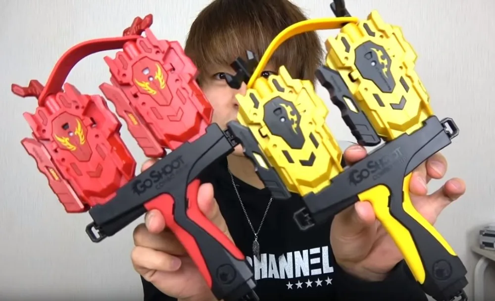 Битва гироскопа взрыв GoShoot двойной пусковой захват пусковое устройство Takaratomy