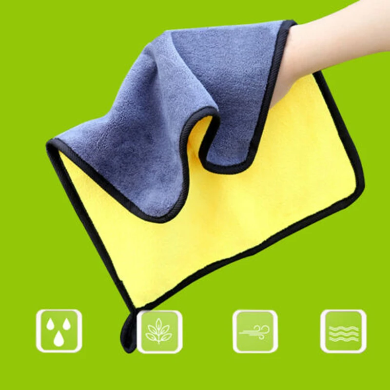 Впитывающее микроволокно полотенце для автомобиля домашняя кухня коралловый