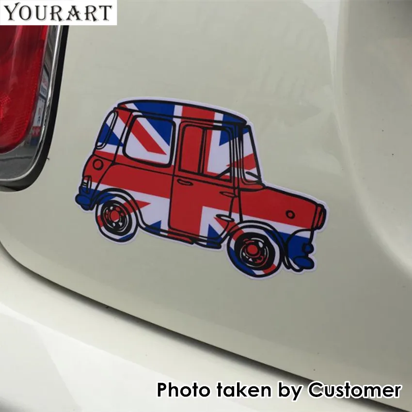 Стикер для автомобиля YOURART винтажные наклейки с флагом Великобритании Mini Cooper F56 S