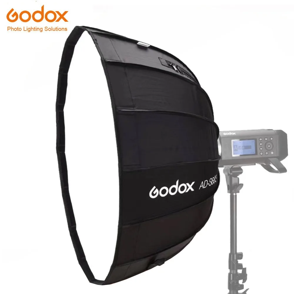 Godox 65 см AD S65S встроенный серебристый софтбокс с сотовой сеткой крепление для
