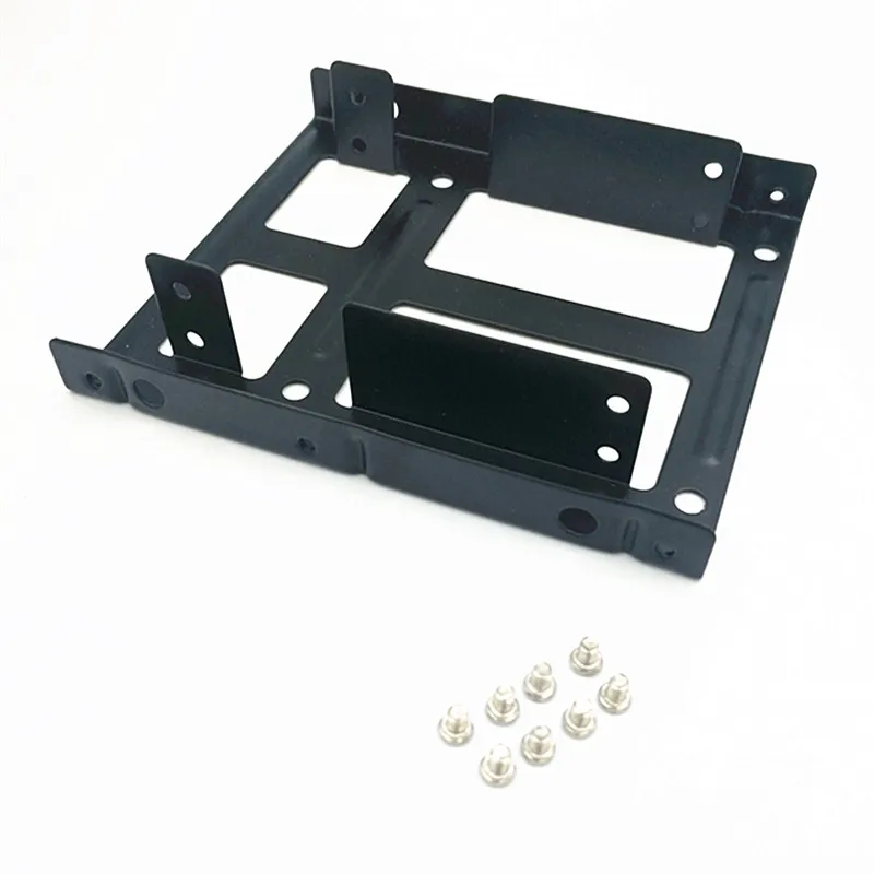 2 упаковки 2," SSD/жесткий диск на 3,5" монтажный кронштейн адаптера HDD конвертер лоток, поддержка 2 шт SSD накопитель