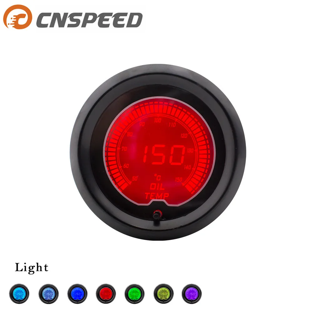 Датчик температуры масла CNSPEED 2 дюйма 52 мм 50 150 градусов Цельсия 7 цветов|Датчики