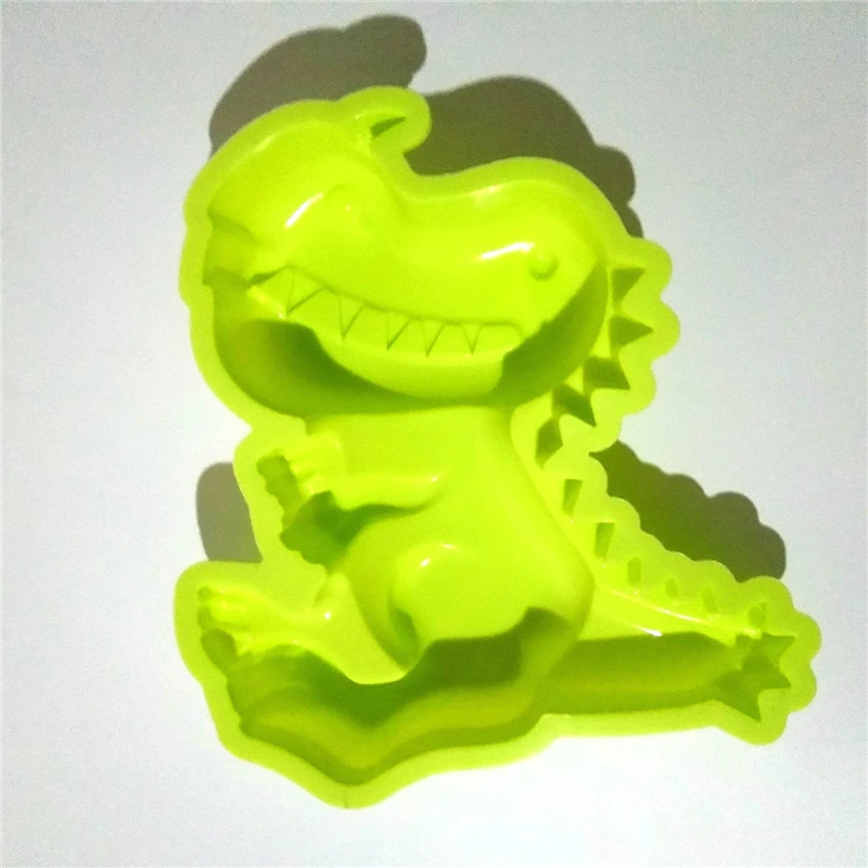 2 шт. дизайн милый мультфильм 3D динозавр силиконовые формы торт Кастрюли мусс, торт плесени DIY Пирог Инструменты Формы для выпечки Mold Maker