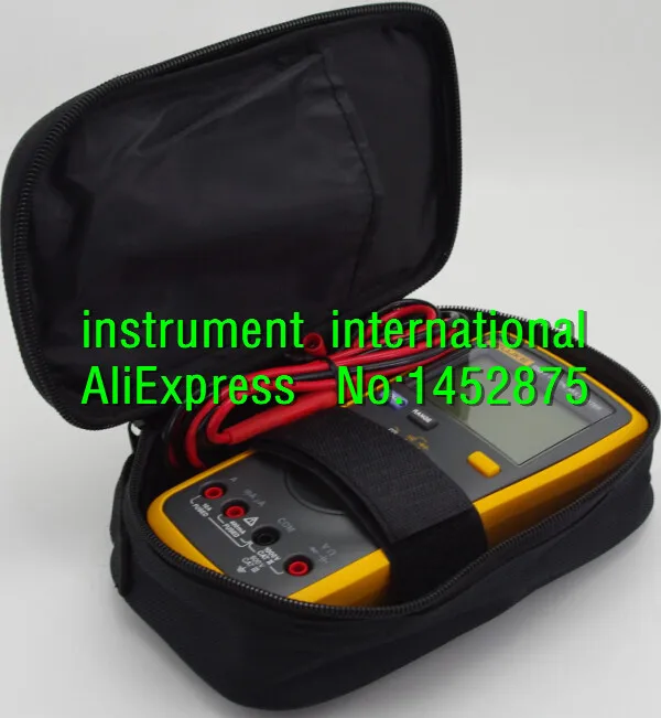 FLUKE 15B + цифровой мультиметр тестовый er DMM с тестовыми проводами TL75 мягкий чехол