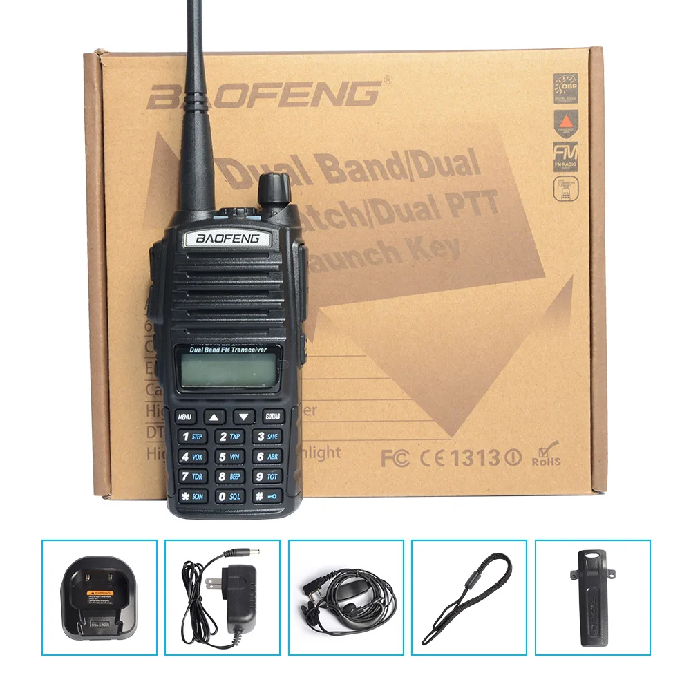 Baofeng UV82 Двухдиапазонная рация VHF УВЧ 137-174/400-520 МГц двухсторонний