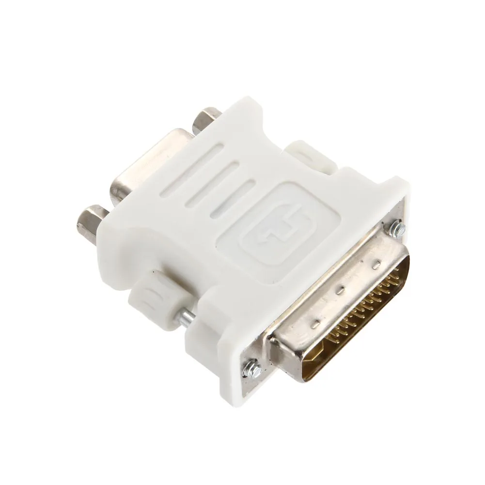 Hot Sale DVI-I Dual Link24+5 Male to HD 15 Pin VGA SVGA Female Video Card Monitor LCD Converter Adapter | Электроника