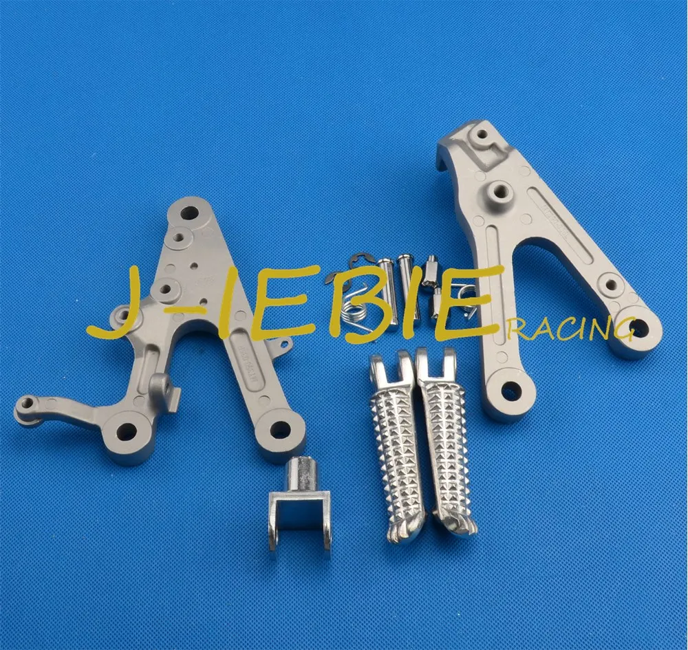 

Front rider Foot pegs Brackets For Yamaha YZF R6 2003-2005 R6S 2006-2009 SILVER