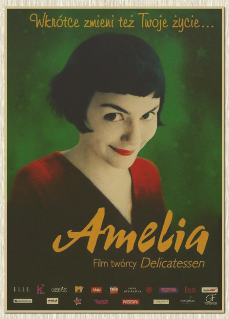 Зеленый фильм Amelie из фильма Монмартр французский романтический Классический