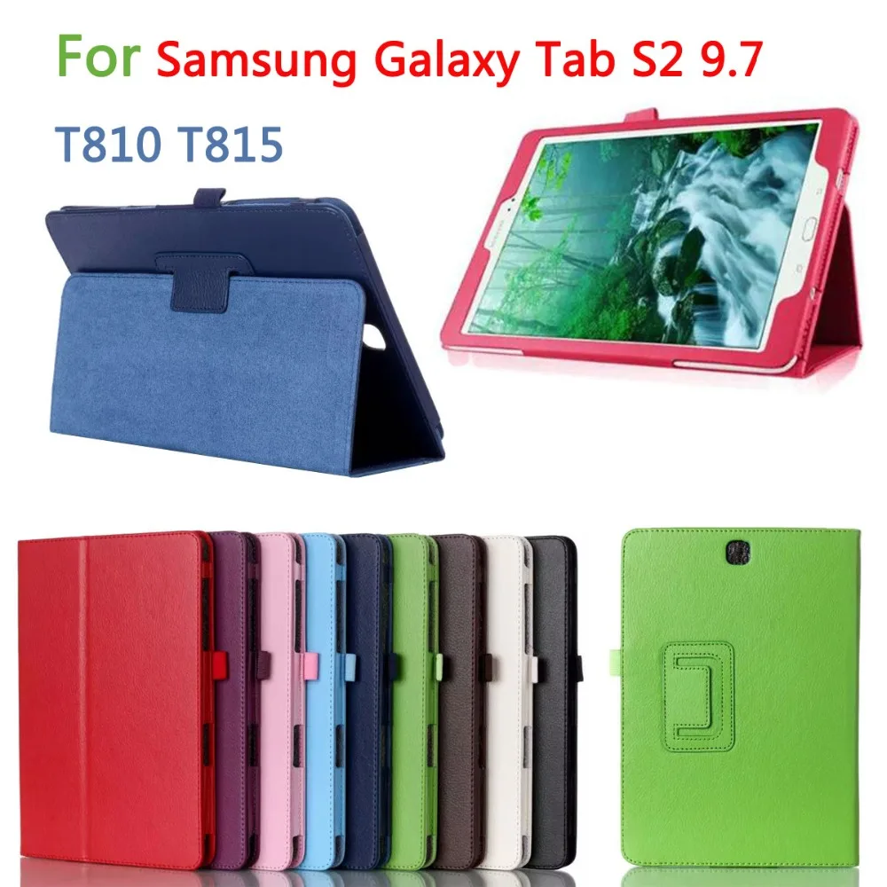 Роскошный чехол подставка из искусственной кожи для Samsung Galaxy Tab S2 9 7 дюймов T810 T813