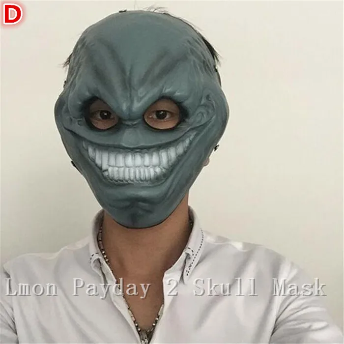 Высокое качество смолы страшный клоун Волк Маска Payday 2 цепи Хэллоуин маска