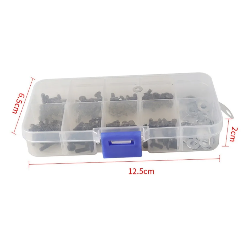 

180pcs 10.9 High-strength Screw Remote Control RC Part M3 Flat & Round Head Screws Set Accessories Box For 1/10 HSP RC Car