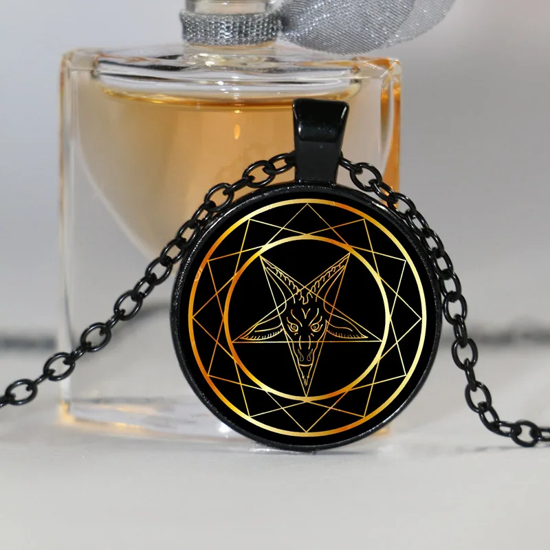 Модные ювелирные изделия Сладкая пентаграмма Baphomet арт Логотип Подвески