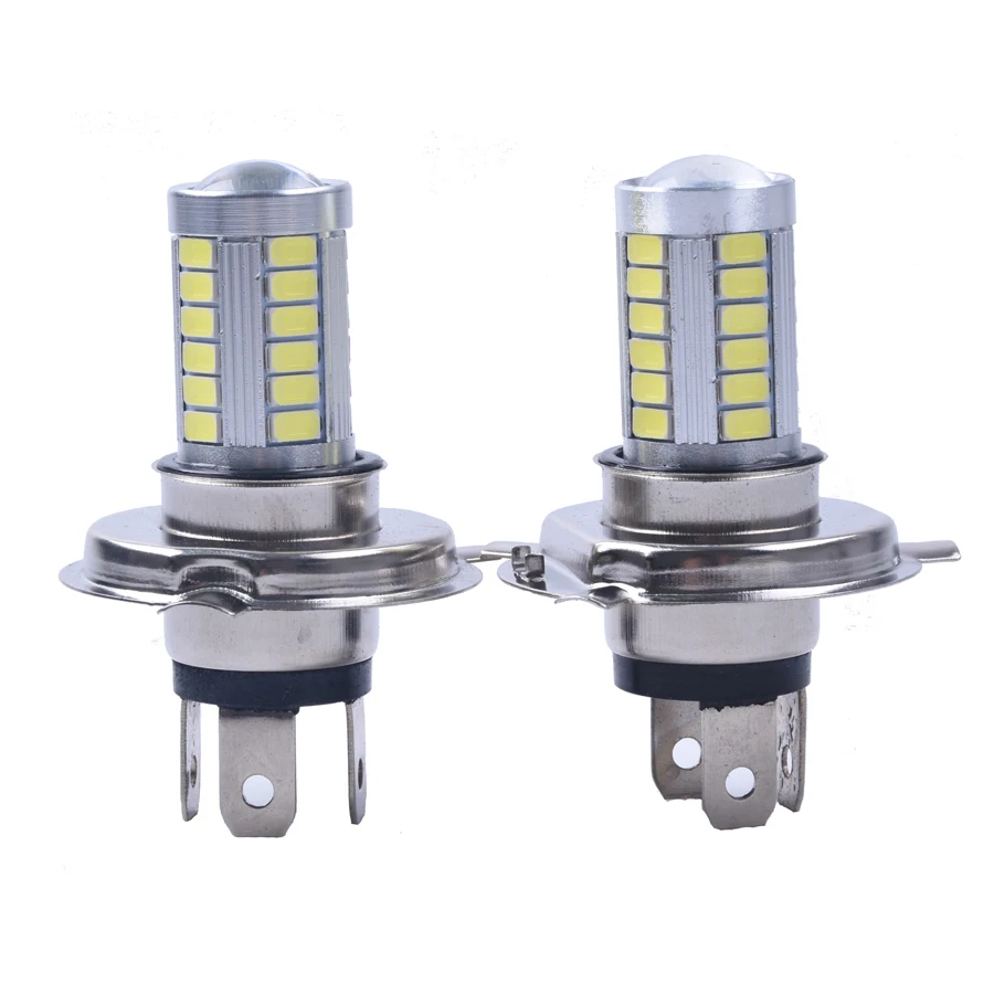 

2pcs H4 33 SMD 5630 5730 Car Led Fog Lamps Running Light 33SMD Auto Rear Reverse Bulbs White For Audi a4 q5 q7 For BMW