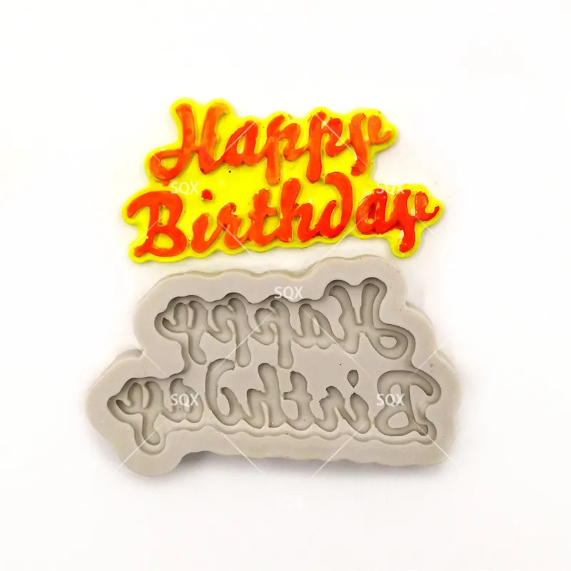 Мини с днем рождения DIY силиконовая форма для выпечки тортов отделки инструменты