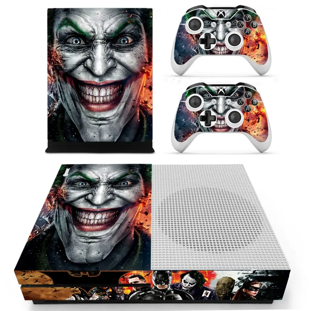 Наклейка на кожу Джокера и Бэтмена для Xbox One S консоли контроллеры тонкая наклейка