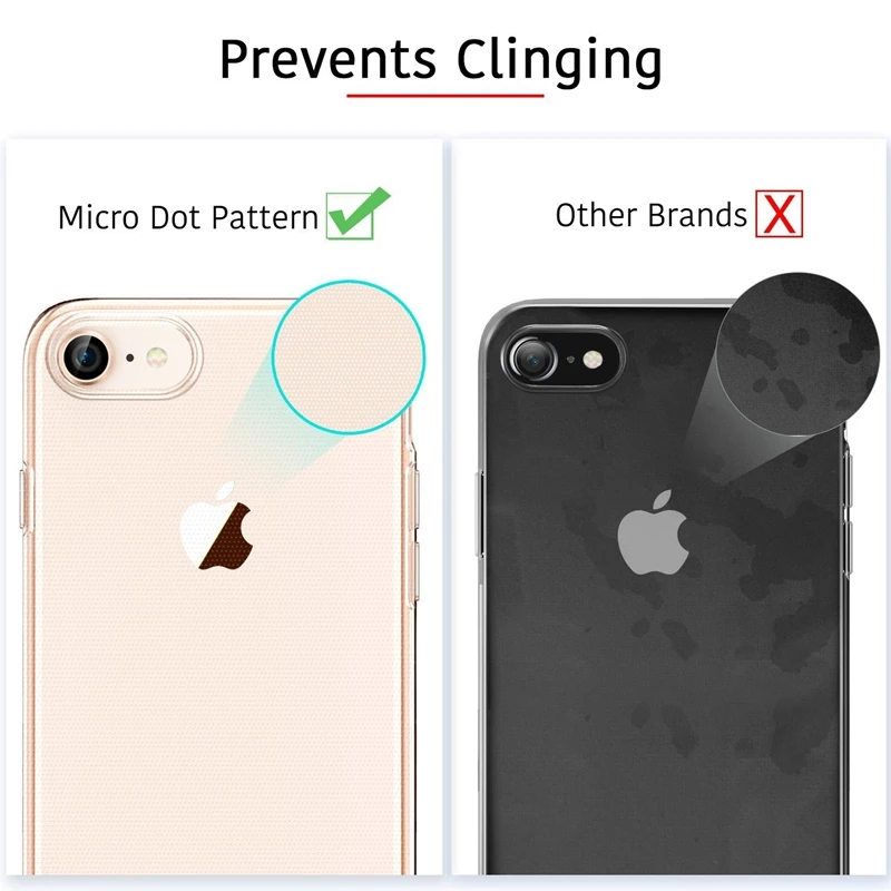 Прозрачный чехол для телефона Apple iPhone 11 12 Pro Max 5 5s 6 6s 7 8 XS X Plus SE прозрачный мягкий из