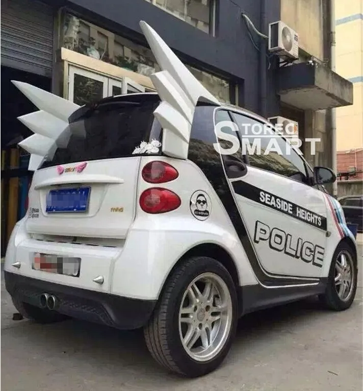 1 пара праймер задний багажник спойлер AERO крыло спойлер для Smart Fortwo 2008 2009 2010 2011 2012 2013 от EMS