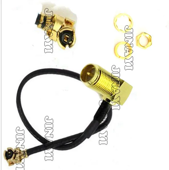 100 шт. 10 см 15 20 30 IPX u. fl IPEX под прямым углом RP SMA гнездовой разъем кабель RF Pigtail 1 13