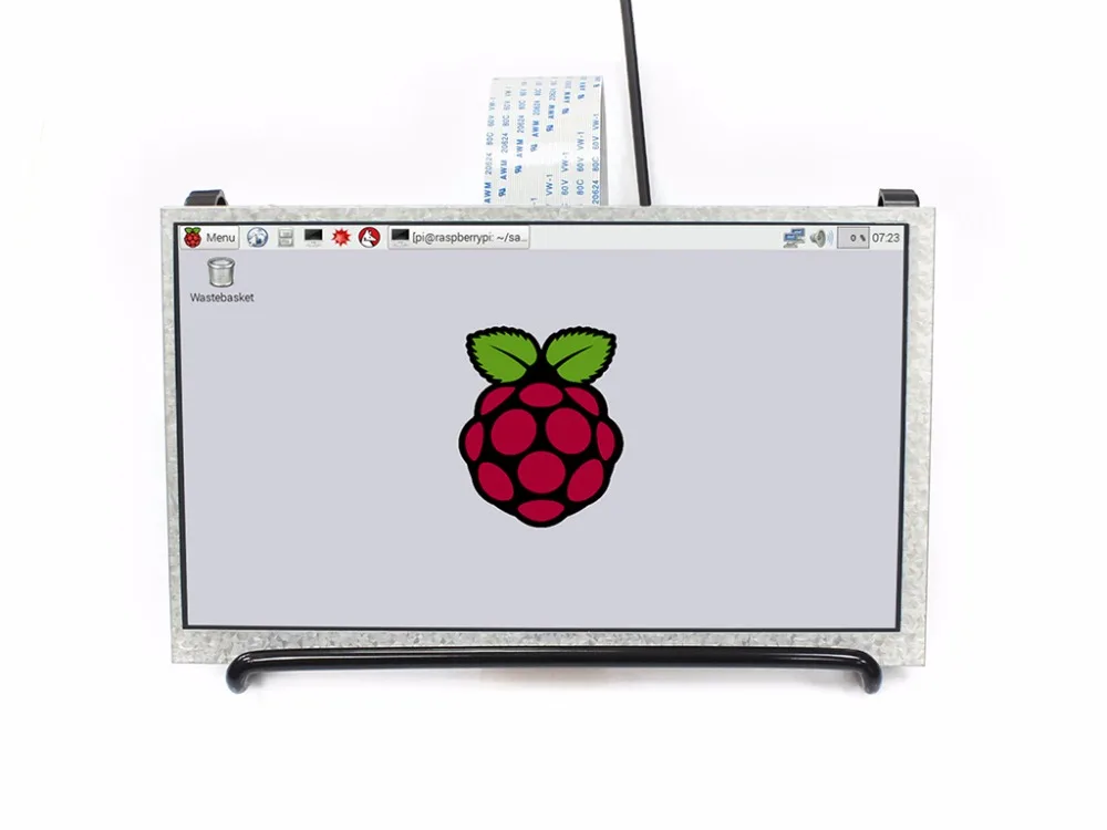Waveshare 7 дюймов 1024x600 IPS дисплей монитор для Raspberry Pi 3B/2B/Zero W DPI Интерфейс без касания