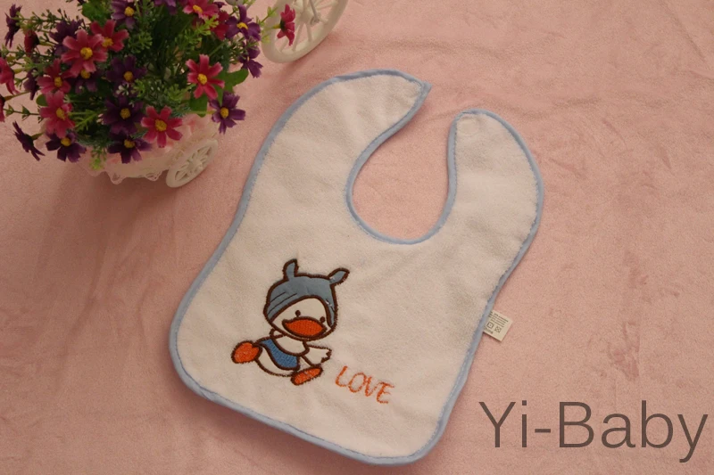 

12PCS/Set YB0026 Blue Baby bib Baby waterproof bib Burp Cloths Infant saliva towels Free shipping