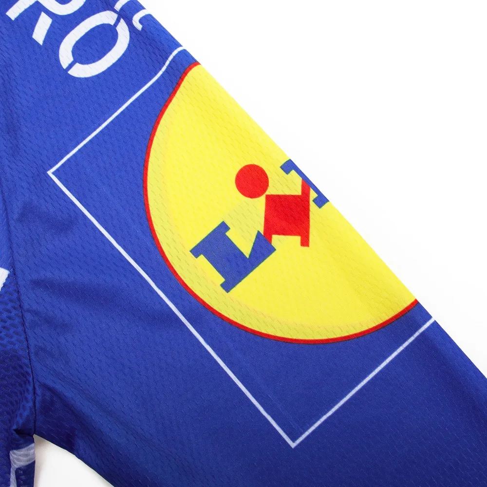 Зимние Синие Quick Step велосипедные Джерси внедорожные Мотокросс Мужская футболка с