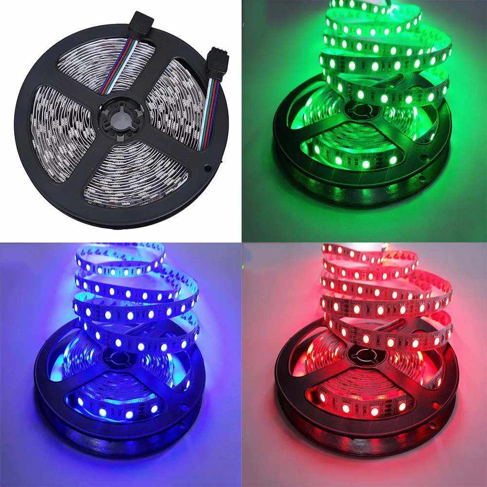 20 м 5050 RGB Светодиодная лента комплект 15 м 10 м водонепроницаемая гибкая лента светильник Fita диод 5 ключ RF пульт дистанционного управления RGB контроллер сенсорный диммер мощность
