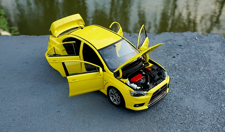 1:18 оригинальная модель автомобиля MITSUBISHI LANCER EVO 10 X из литого металла сплава