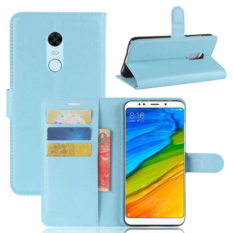 Роскошный чехол для Xiaomi Redmi 5 Plus чехол-бумажник с подставкой 99 дюйма флип-чехол из