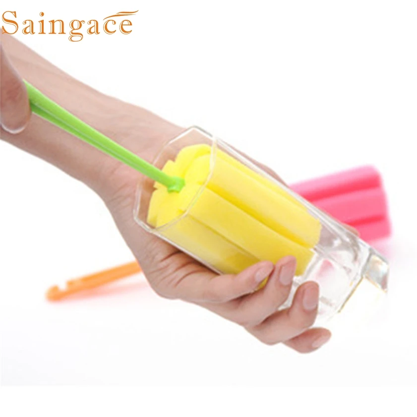1 шт. щетка из губки для мытья кухни|sponge brushes for wineglass|kitchen clean toolscleaning tools |