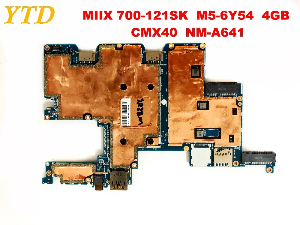 Оригинальный Для Lenovo MIIX 700-121SK Материнская плата ноутбука M5-6Y54 4 Гб CMX40 NM-A641