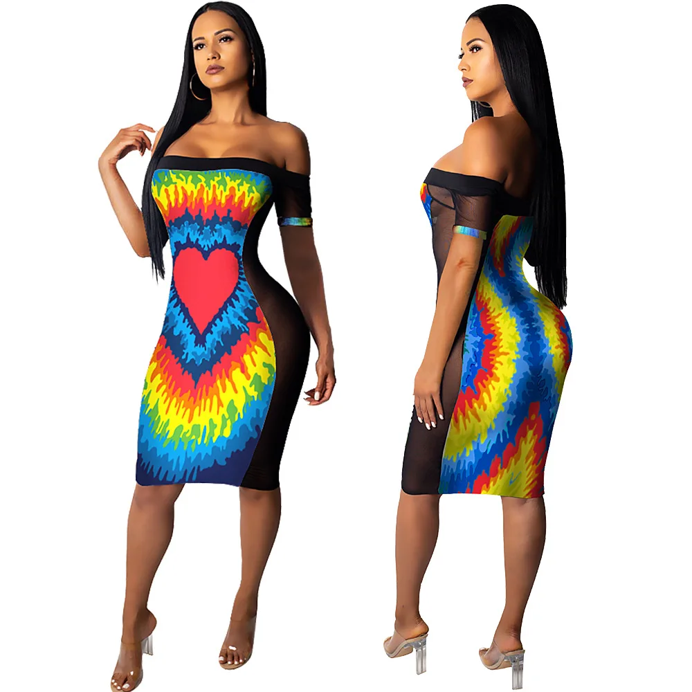 2019 женское летнее черное платье с вырезом в виде сердца и галактики без бретелек