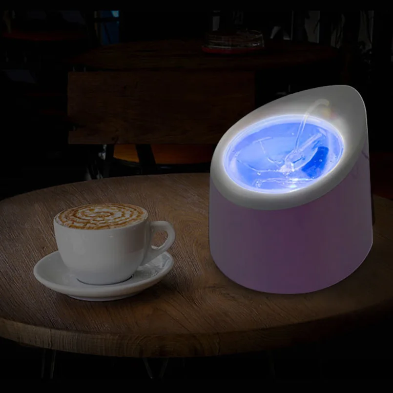 Кошка Собака автоматической светодиодный Электрический фонтан ПЭТ Чаша