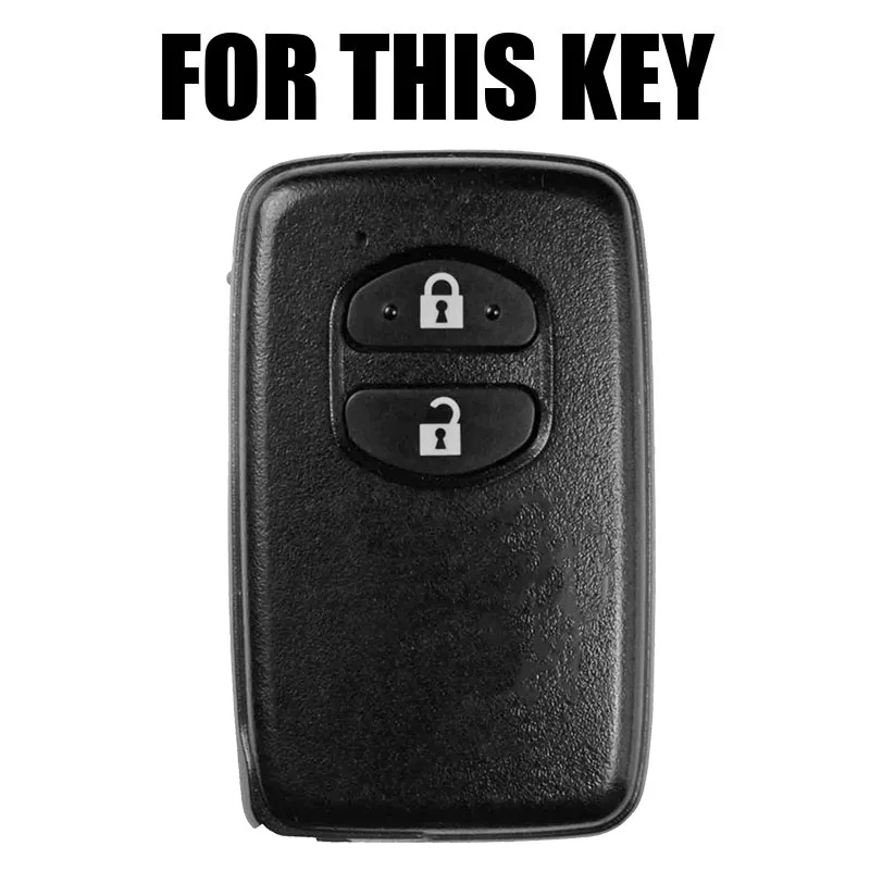 Силиконовый чехол для ключей от машины Toyota Aqua RAV4 Land Cruiser Camry Prado Corolla Prius без ключа